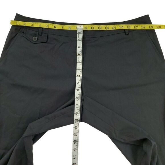 Pendleton Trouser Womens 18 Petite Black Wool Blend Flat Front Straight Leg - Picture 11 of 12